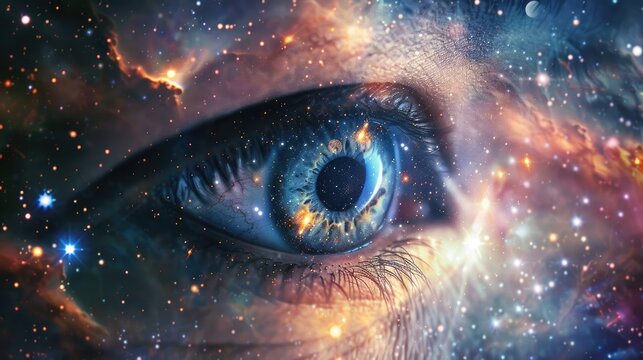 Astral eye within the galaxy