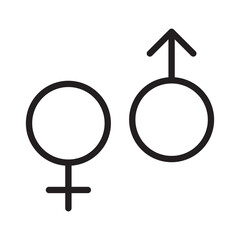 gender vector glyph flat simple trendy style illustration on white background..eps
