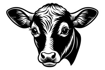 Illustration of cow head