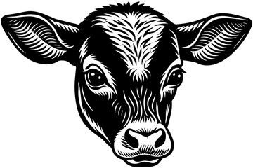 Illustration of cow head