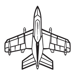 illustration of fighter plane, aircraft