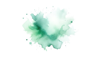 Obraz premium green watercolor stain 