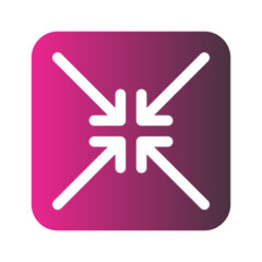 minimize flat gradient icon