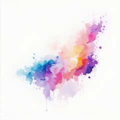 Abstract background with watercolor art