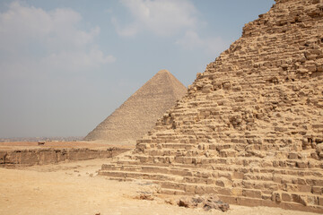 Fototapeta na wymiar Cheops und Chepchren Pyramiden