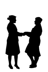 young woman silhouette and body expression black and white vector image fashion beauty on white background transparent mocup