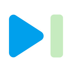 next button Duo tone icon