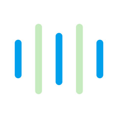 wave sound Duo tone icon