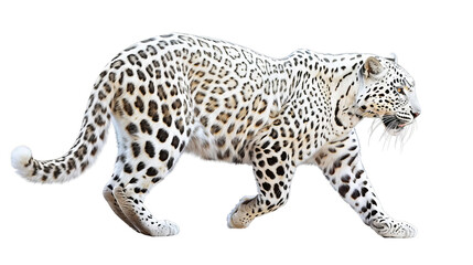 Leopard White Albino Isolated