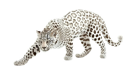 Leopard White Albino Isolated