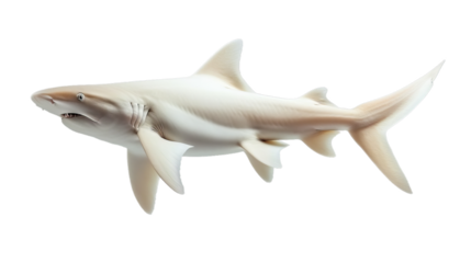White Albino Shark Isolated