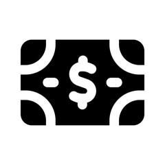 money Glyph icon
