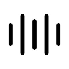 wave sound Glyph icon