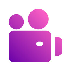 video camera Gradient icon