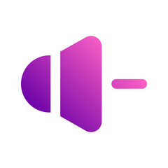volume down Gradient icon