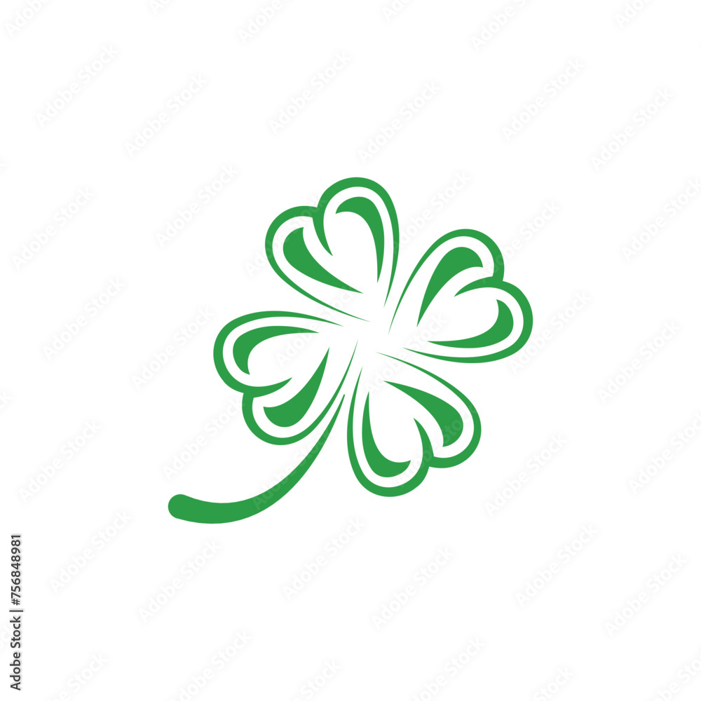 Canvas Prints clover icon vector