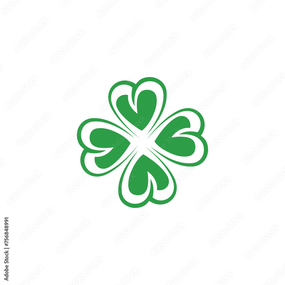 Canvas Prints clover icon vector