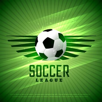 Soccer League Flyer Design Sports Background