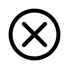 close button Line icon