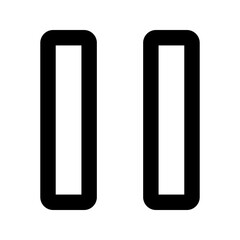 pause button Line icon