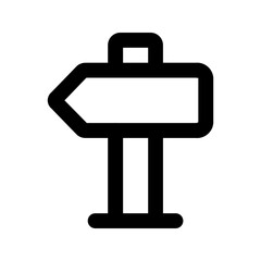 road sign Line icon