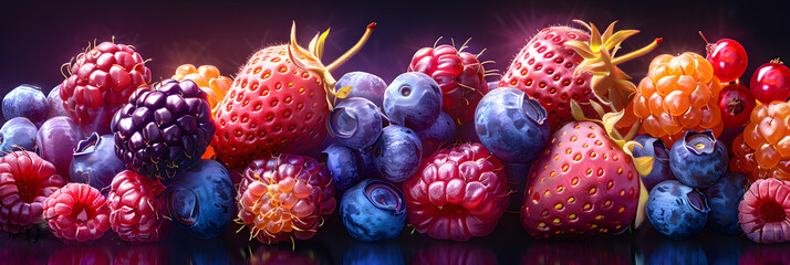  Fresh summer berries,
A collage of fruits including blackberries blueberries raspberries and oranges
