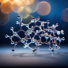Model of molecular structure, chemistry representation of molecule
