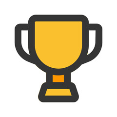 trophy Line color icon