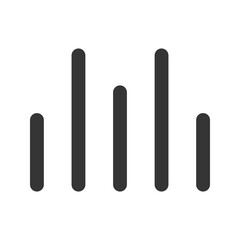 wave sound Line color icon