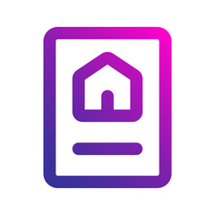 brochure Gradient icon