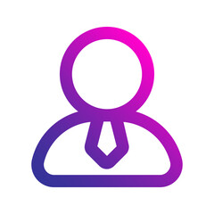 businessman Gradient icon