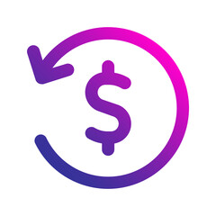 refund Gradient icon