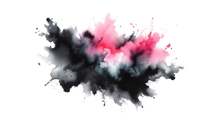 pink and black smoke