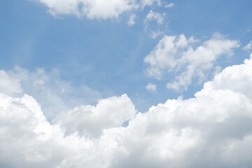 Fototapeta premium blue sky with cloud. natural background with copy space.