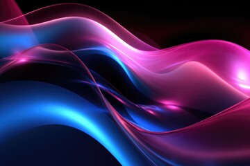 Abstract wave background. Wallpaper and banner. Generative AI