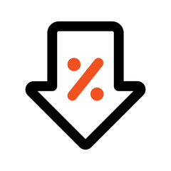 Obraz premium low price Outline color icon