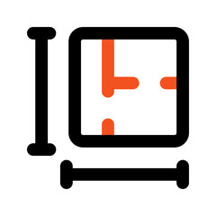 plans Outline color icon