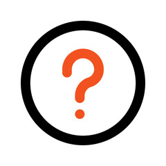 question Outline color icon
