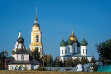 Kolomna town in Moscow Oblast at daytime. Famous landmarks of city center - 756853757