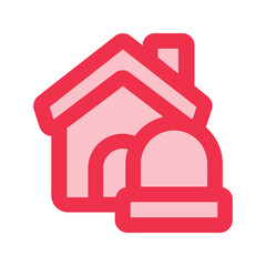 alarm system Outline color icon