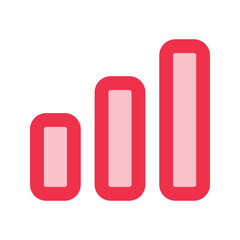 graph bar Outline color icon