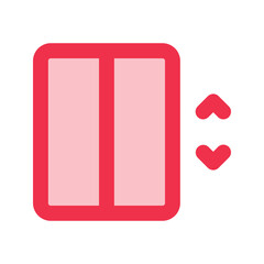 lift Outline color icon