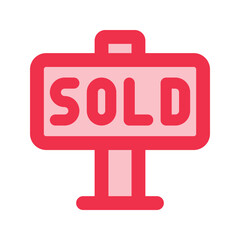 sold Outline color icon