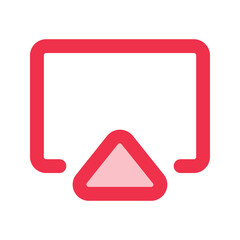 streaming Outline color icon