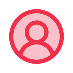 user Outline color icon