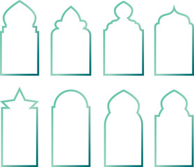 simple arch of mosque
