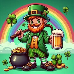 st patricks day leprechaun