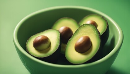 CloseUp of Fresh Avocados Filling the Frame