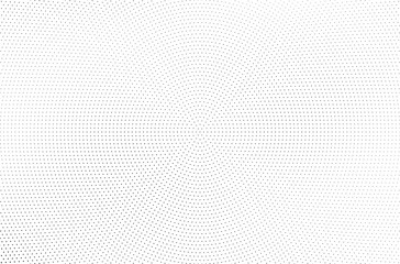 Halftone vector background. Monochrome halftone pattern. Abstract geometric dots background. Pop Art comic gradient black white texture. Design for presentation banner, poster, flyer, business card.	