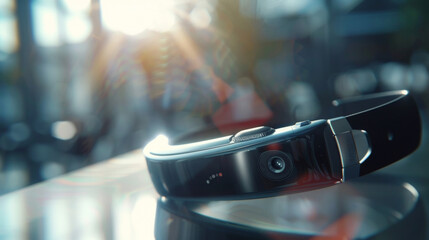 A closeup of a smarch with advanced health tracking capabilities representing the intersection of innovation and style in wearable technology.